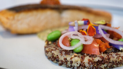 Quinoa Set meal with Salmon