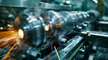 Fototapeta premium manufacturing or production processes of the company generative ai