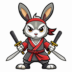 Fototapeta premium rabbit easter vector illustration with white background, Bunny egg t shirt