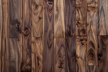 Detailed Grain Patterns in Walnut Wood Background: Floor, Material, and Tile Aesthetics Merge