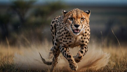 cheetah in the savannah