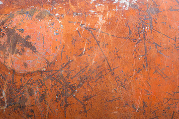 Painted and rusted metal with scratches grunge texture