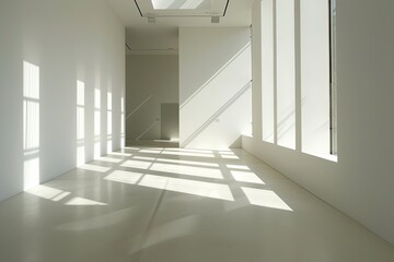 Whitewashed Interiors: The Art of Light and Shadow in Minimalist Museums