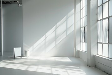 Shadow Play: The Modern Art of Light in White Loft Space