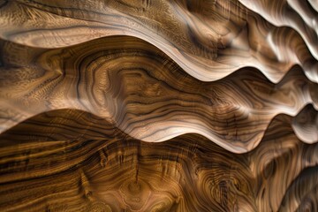 Textured Walnut Wood Panels: Embracing Natural Beauty in Modern Design Projects