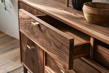 High-Quality Walnut Wood: Depth of Grain in Luxury Sideboards and Flooring