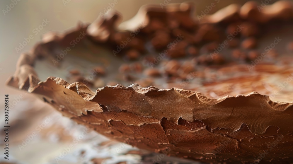 Poster An image of a clay dish with a layered and intricate rim achieved through the technique of sprigging where small individually formed pieces of clay are applied to the surface..