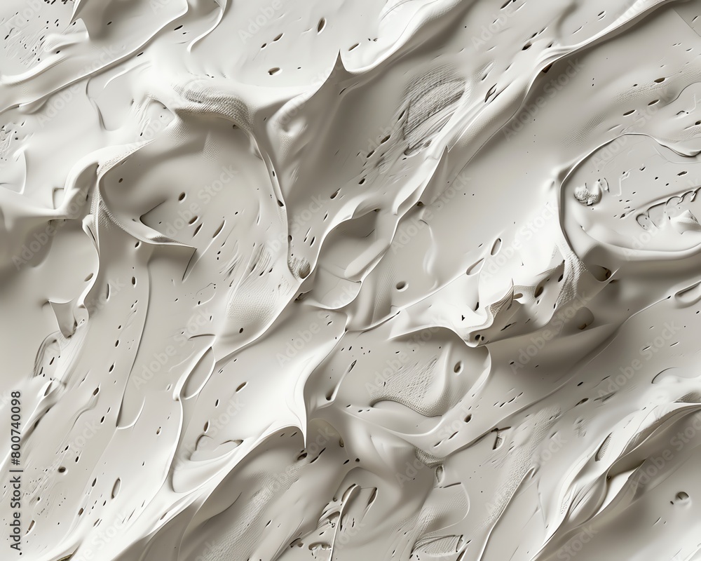 Poster white creamy swirls creating a smooth and elegant abstract pattern on a soft background.