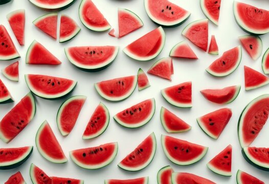'copy fruits Minimal lay fresh view watermelon table top pattern slices book recipe blog scandinavian flat white Creative style space summer background Fruit'