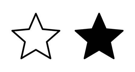 Fototapeta premium Star Icon vector isolated on white background. Star vector icon. Rating symbol