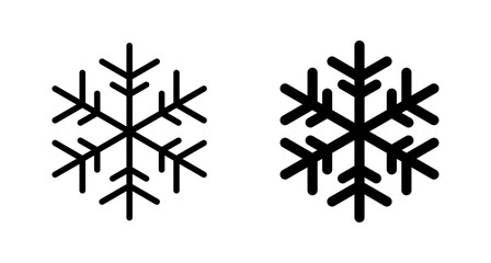 Snowflake icon vector isolated on white background. snow icon vector. Symbol of winter, frozen
