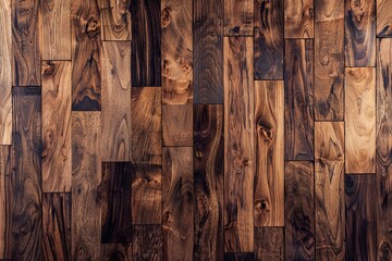 Elegant Walnut Texture: Detailed Grain Flooring & Decorative Furniture Wood Surface