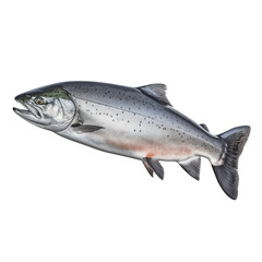 Salmon isolated on transparent background