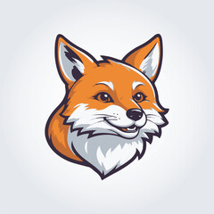 Obraz premium fox mascot logo