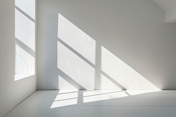 White Space Echo: Abstract Light and Shadow Photography Studio Showcase