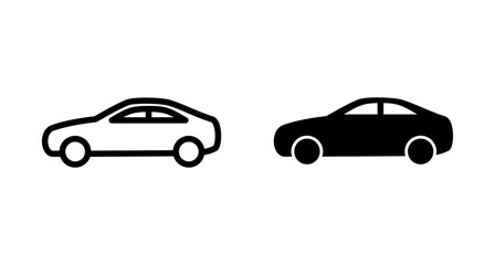 Car icon vector isolated on white background. Car icon vector.