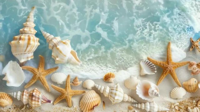 seashells on the beach