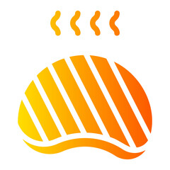 bbq gradient icon