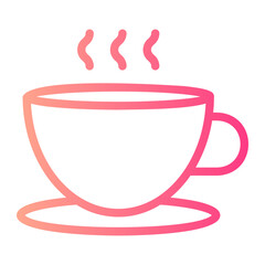 hot drink gradient icon
