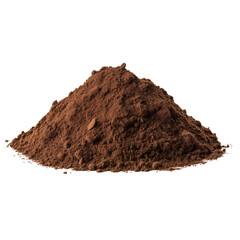 Mound of soil isolated on transparent background