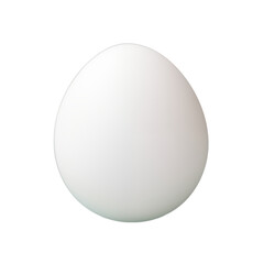 White egg isolated on transparent background