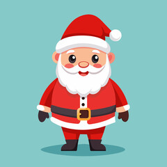 santa claus with a bag, santa claus vector illustration with white background