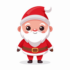 santa claus with a bag, santa claus vector illustration with white background