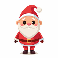 santa claus with a bag, santa claus vector illustration with white background
