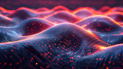 modern digital data waves wallpaper, futuristic cyberspace tech background, internet connectivity, technology presentation background, business 