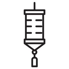 Lamp Lantern Light Line Icon