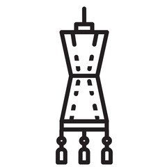 Obraz premium Lamp Lantern Light Line Icon