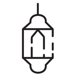 Blub Lamp Light Line Icon