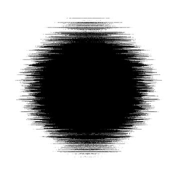 Grunge round shape illustration vector. 