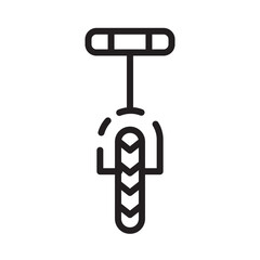 Parking Bike Stand Line Icon