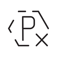 Parking No Sign Line Icon