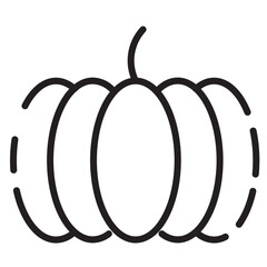 Fruit Cornucopia Plenty Line Icon