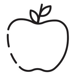 Fruit Dinner Holiday Line Icon