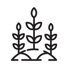 Plant Dinner Holiday Line Icon