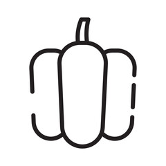 Pumpkin Dinner Holiday Line Icon