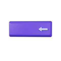 backspace 3d render icon