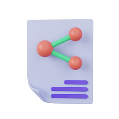 context 3d render icon