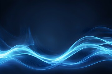 A blue wave with a dark background