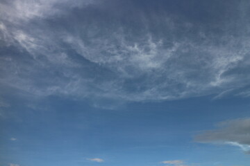 blue sky and White cloud nature background. Beautiful cloud in blue sky.
