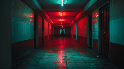 thriller movie shotdramatic lighting, deep shadows, tension-filled atmosphere, symmetrical composition