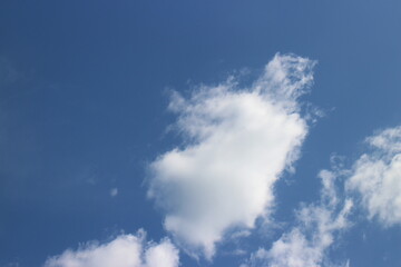 white cloud and blue sky background