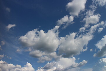 white cloud and blue sky background