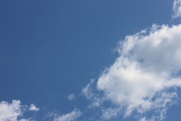 Beautiful white cloud on blue sky background