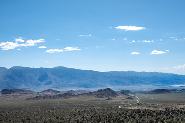 Panoramic Landscape View from Alabama Hills, Sierra Nevada Mountains, California