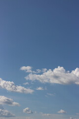 summer blue sky cloud gradient light white background.