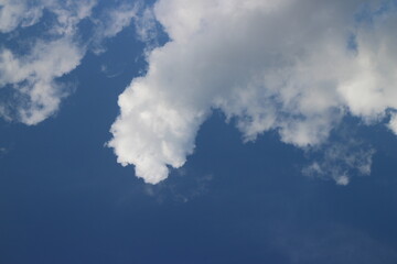 summer blue sky cloud gradient light white background.